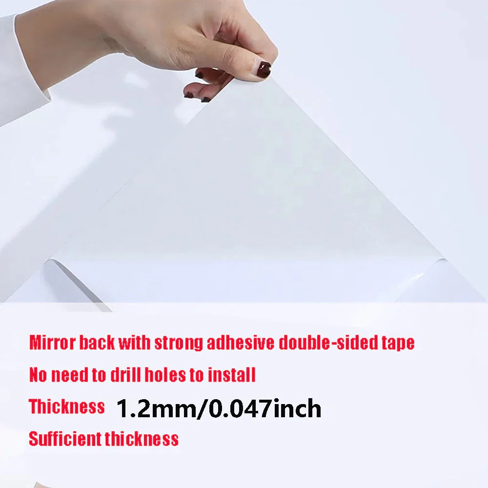 Flexible Art Mirrors Mirror Wall Stickers Flexible Thicken