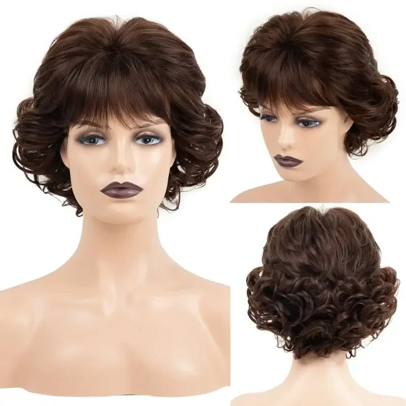 Women's Fashion Short Synthetic Wigs Pixie Cut Blonde