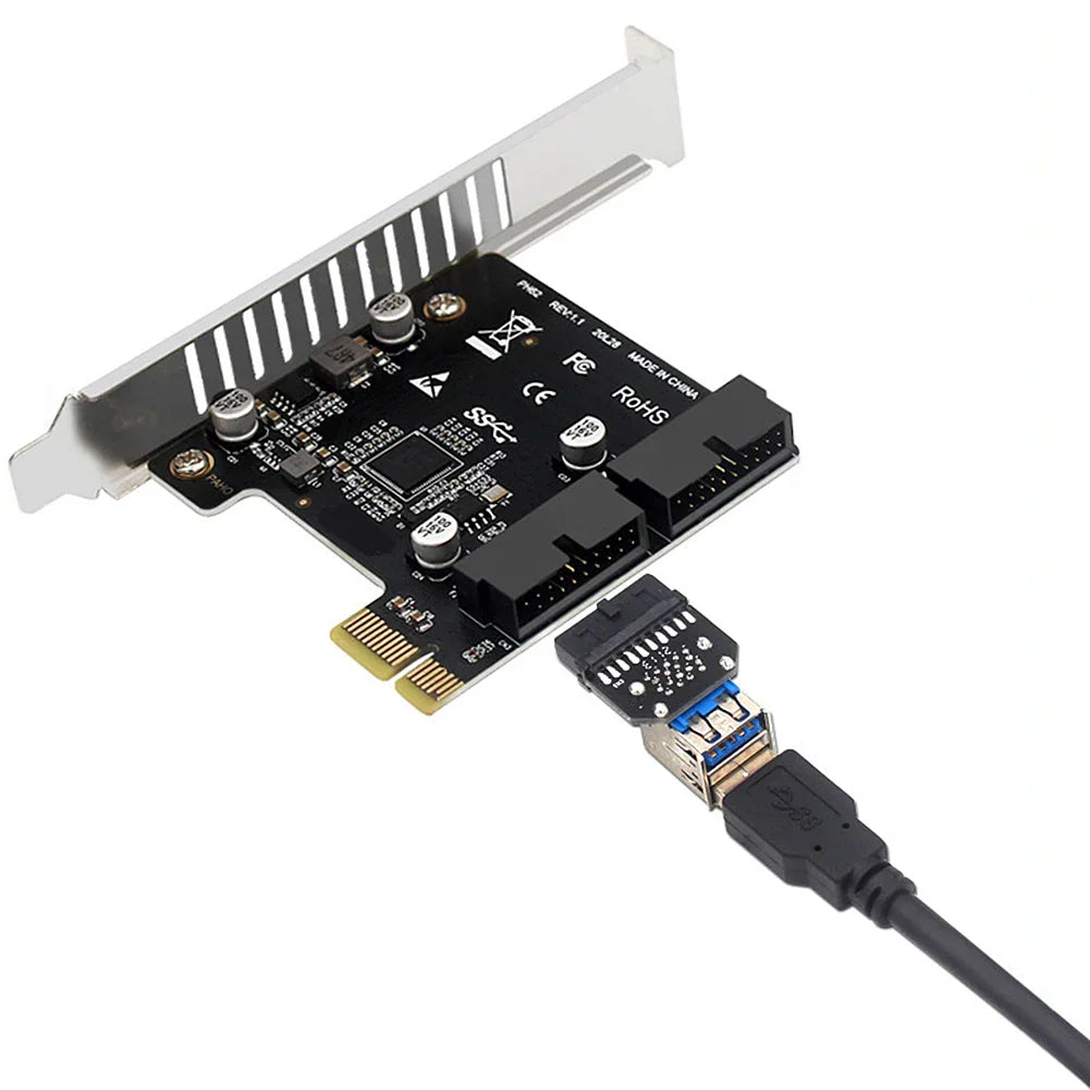 USB 3.0 PCI-E Expansion Card 19Pin 20Pin Header
