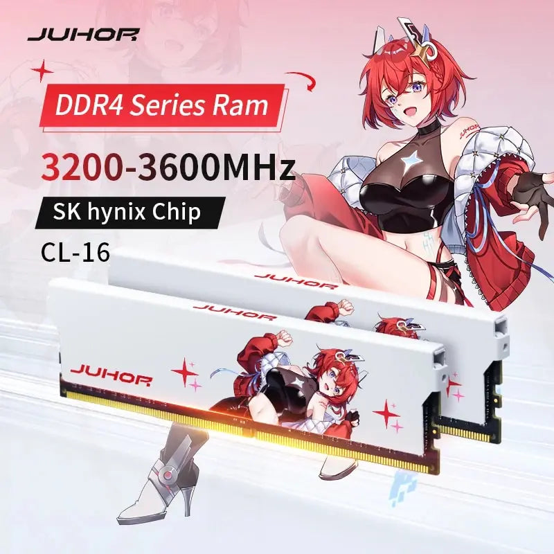 JUHOR Memoria Ram DDR4 (8GX2)3200MHz (16GX2)3200MHz 3600MHz 8GB