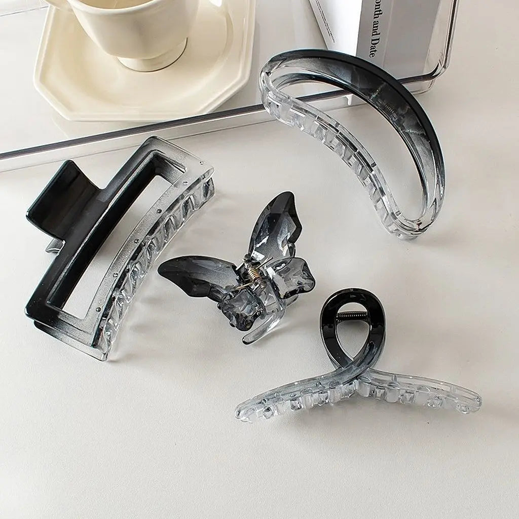 Korean Accessories Popular Ink Gradient Style Hairpin Plate