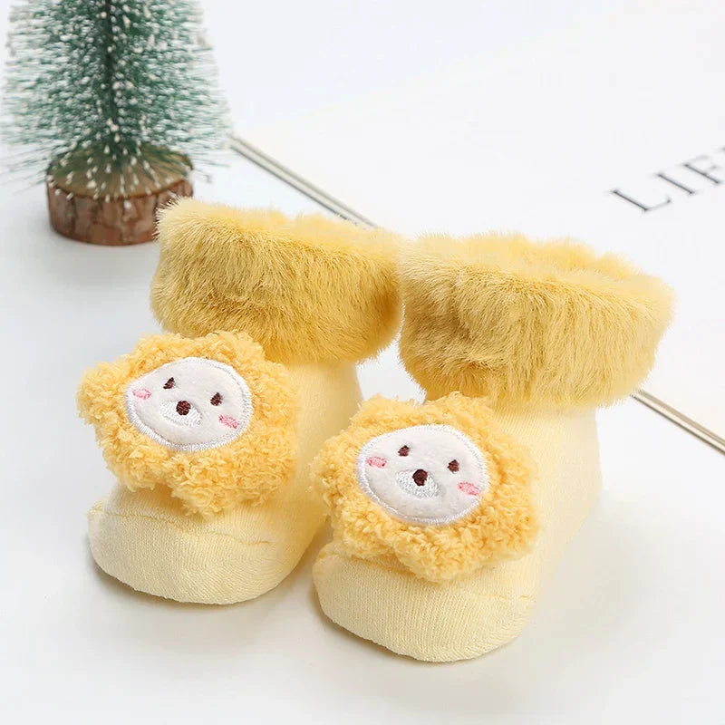 1Pair Winter Baby Boys Girls Cute Cartoon Leg