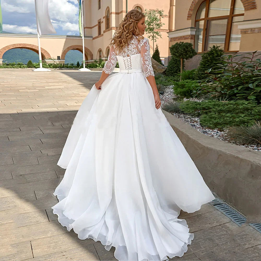 Elegant Plus Size Wedding Dress for Woman Half