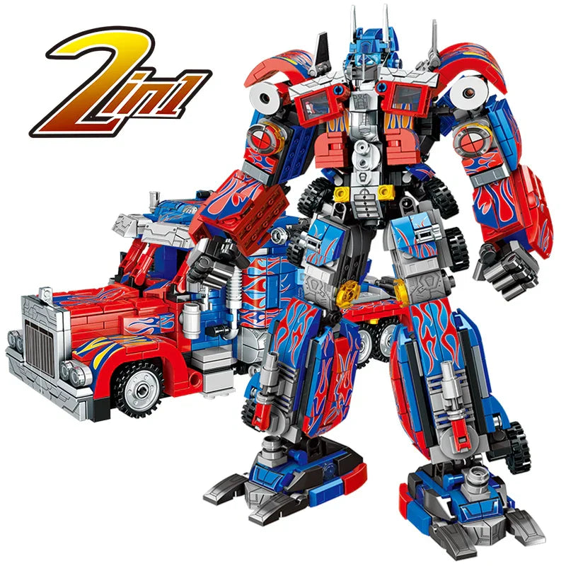 New 2 in 1 Deformation Robot Mecha Building