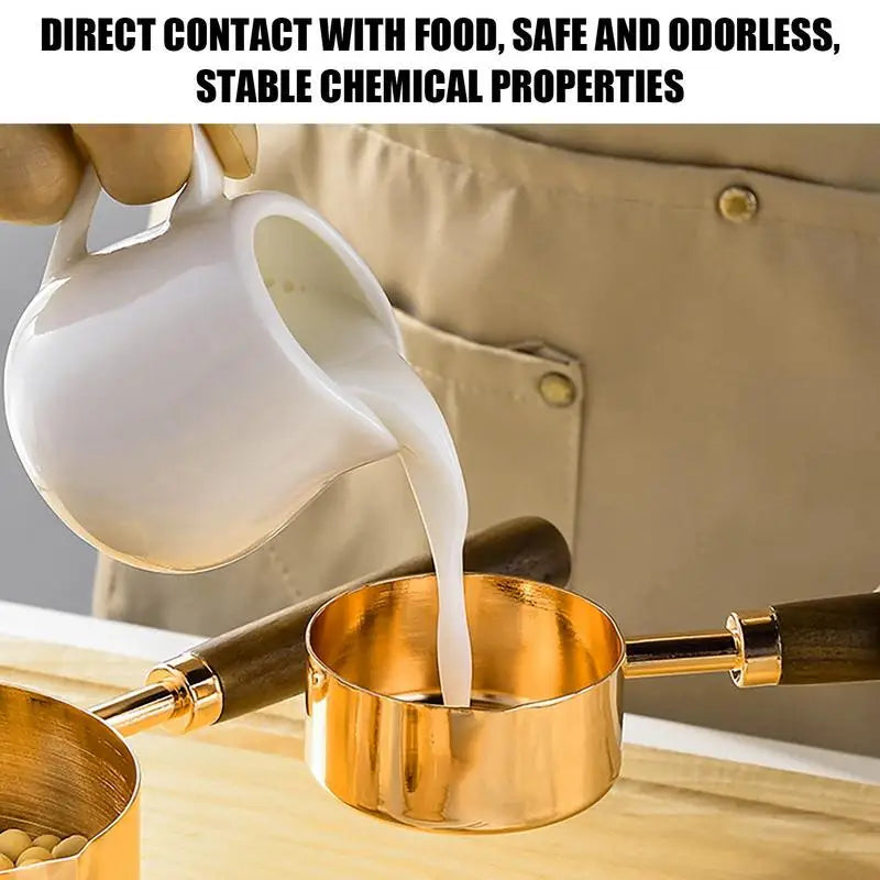 4pcs Stack Able Stainless Steel Measuring Spoons With