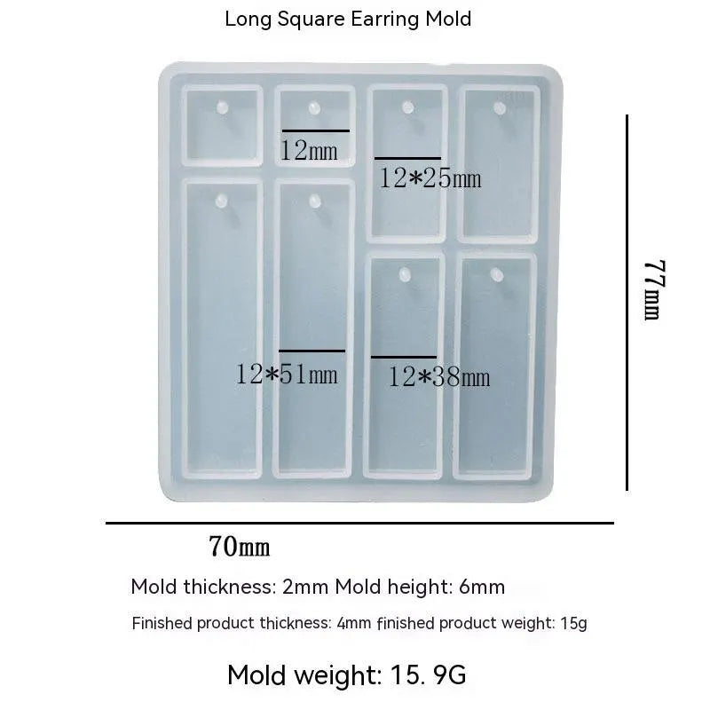 Exquisite Jewelry Making Mold DIY Crystal Dropper Mirror