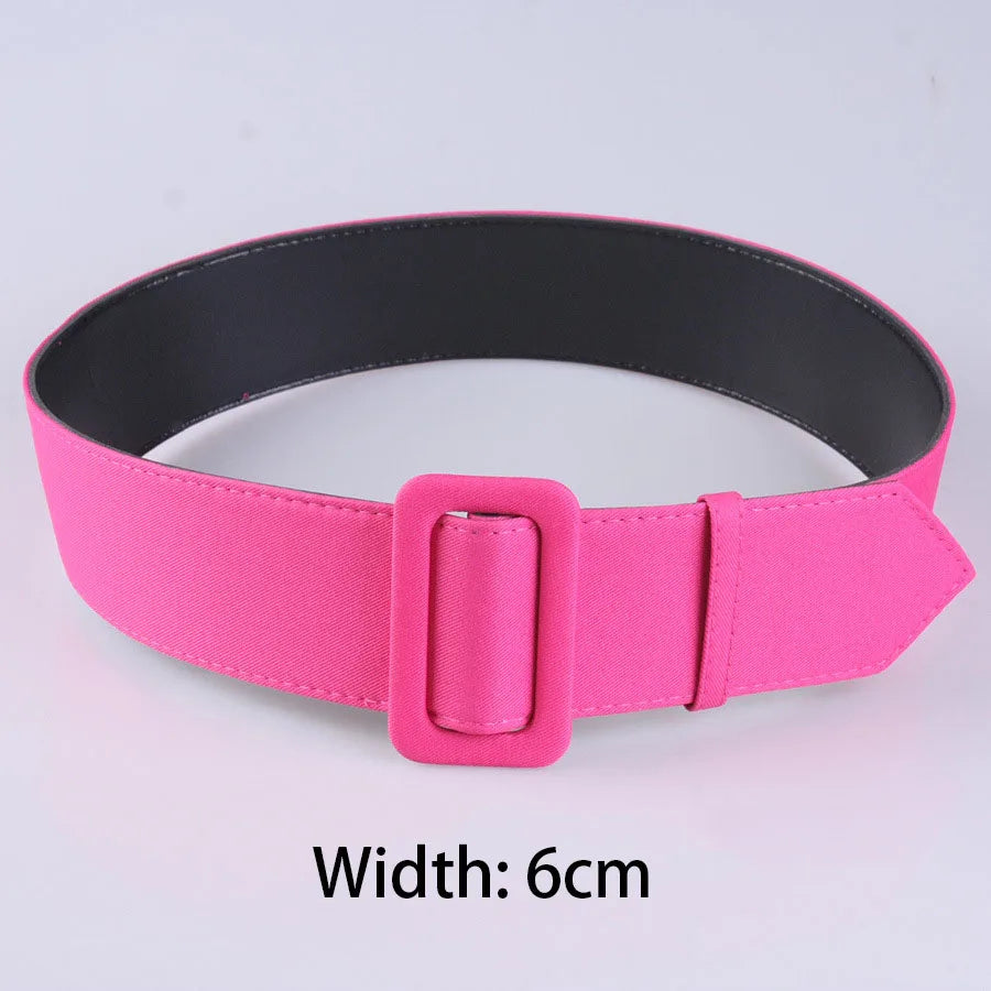 Width 2cm/4cm/6cm Women's Belt Fashion Casual Simple All-match