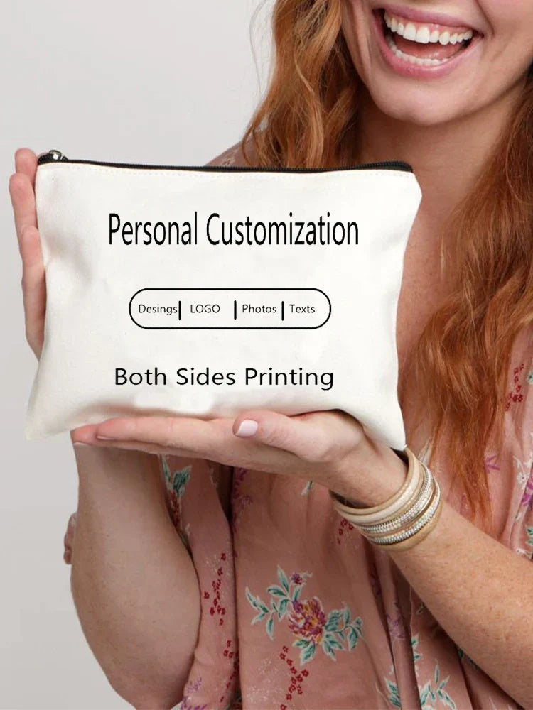 Personal Custom Photo Text Ladies Makeup Bag DIY