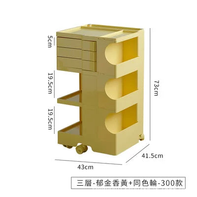 K-STAR Three-Layer Bedside Table Nordic Creative Furniture Net