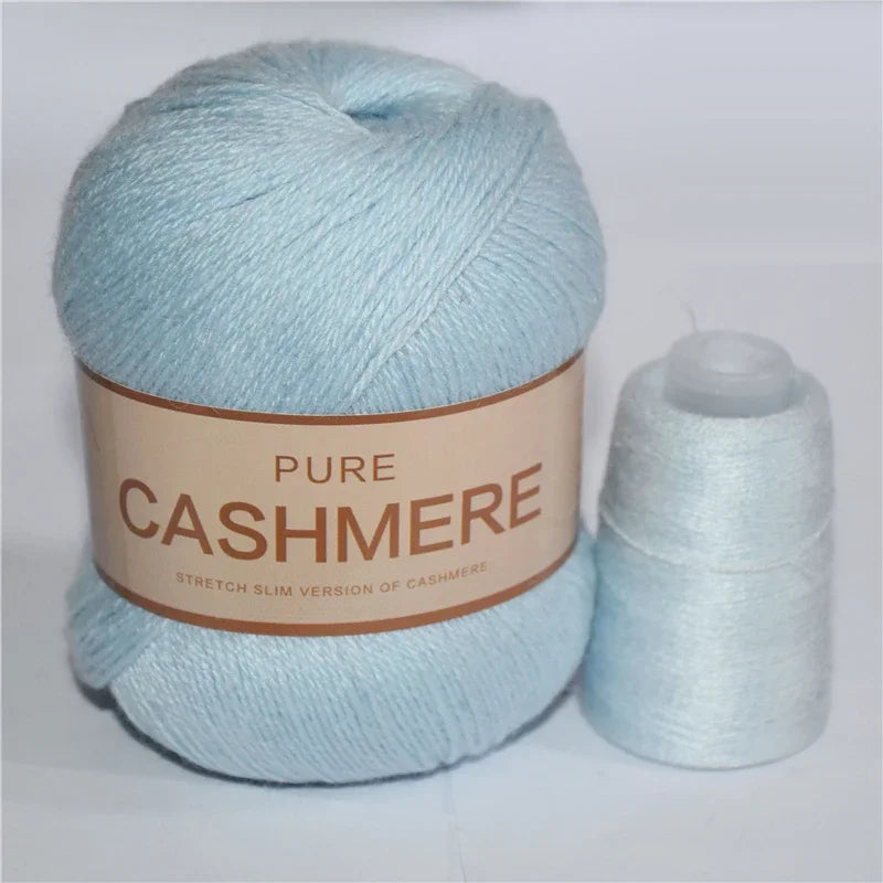 Pure Natural Mongolian Cashmere Yarn Crochet Lana para