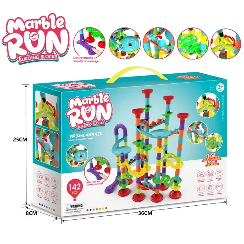 45-232PCS Marble Run Race Building Blocks Track Ball
