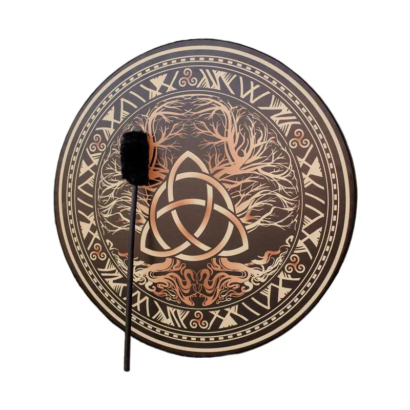 25CM Shaman Celtic Drum Vintage Pirate Musical Instrument