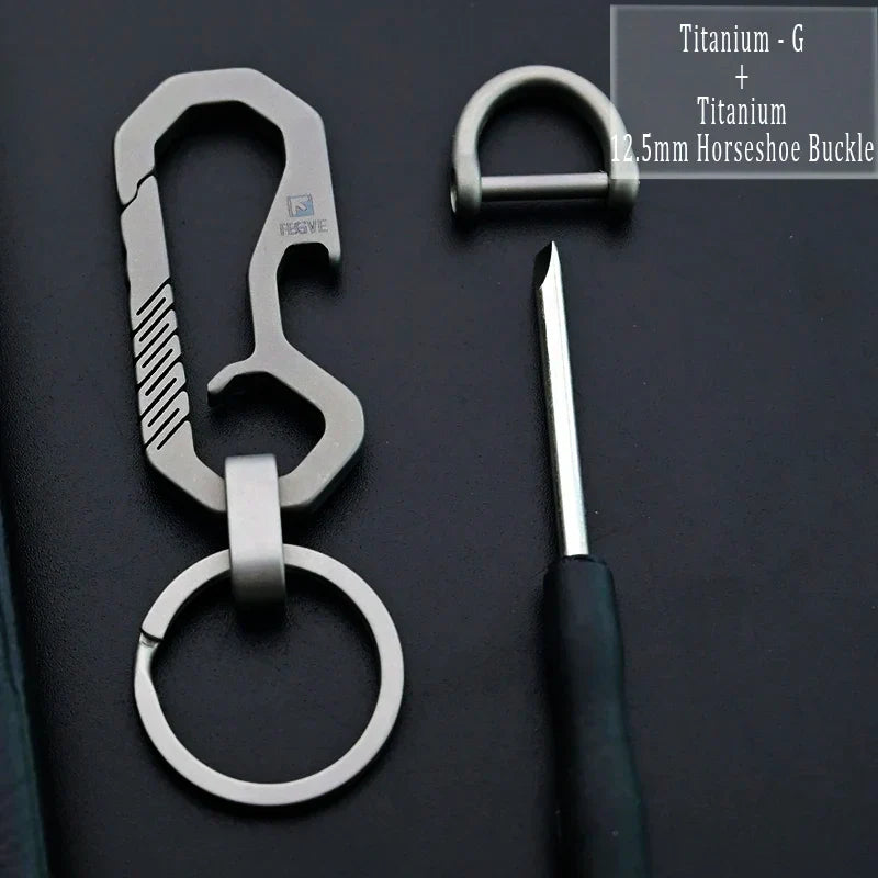 HighEnd Titanium Keychain Luxury Men Car Key Chain