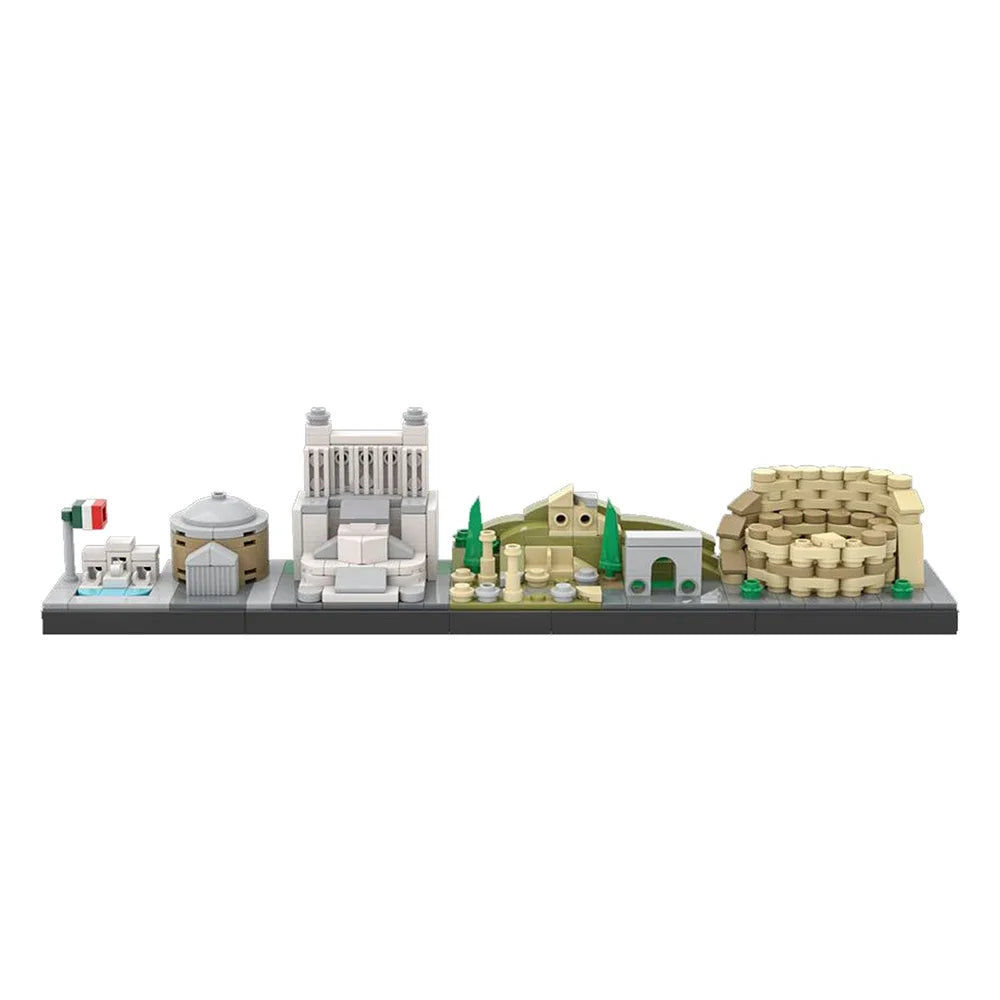 BuildMOC City Skyline Saint Petersburg Rome Washington Rotterdam