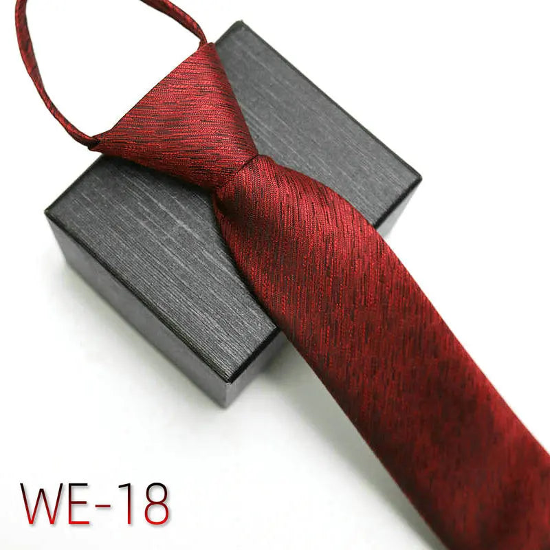 New Suit Business Zipper Tie for Man 48*7cm