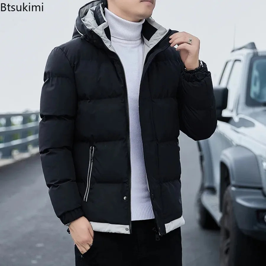 2024 Winter Korean Style Parkas Men's Puffer Jacket
