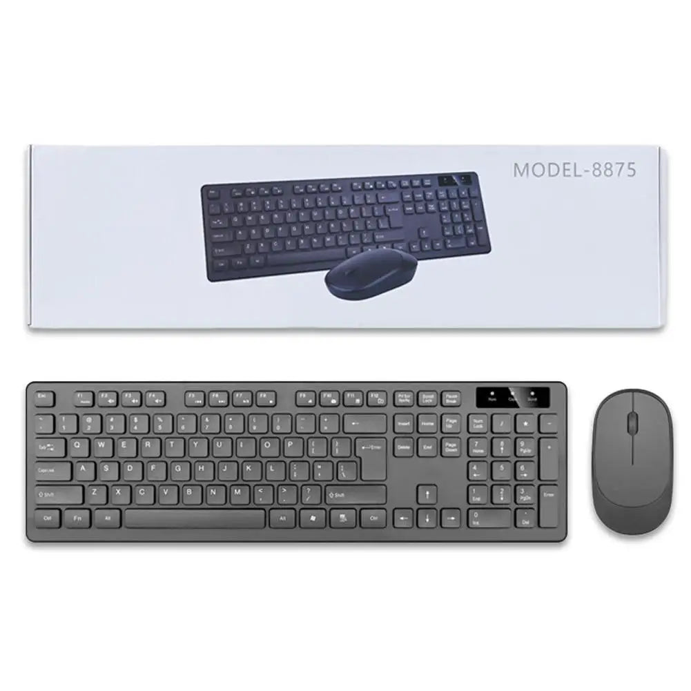 Bluetooth-compatible 2.4G Wireless Keyboard Mouse Combo Protable Mini