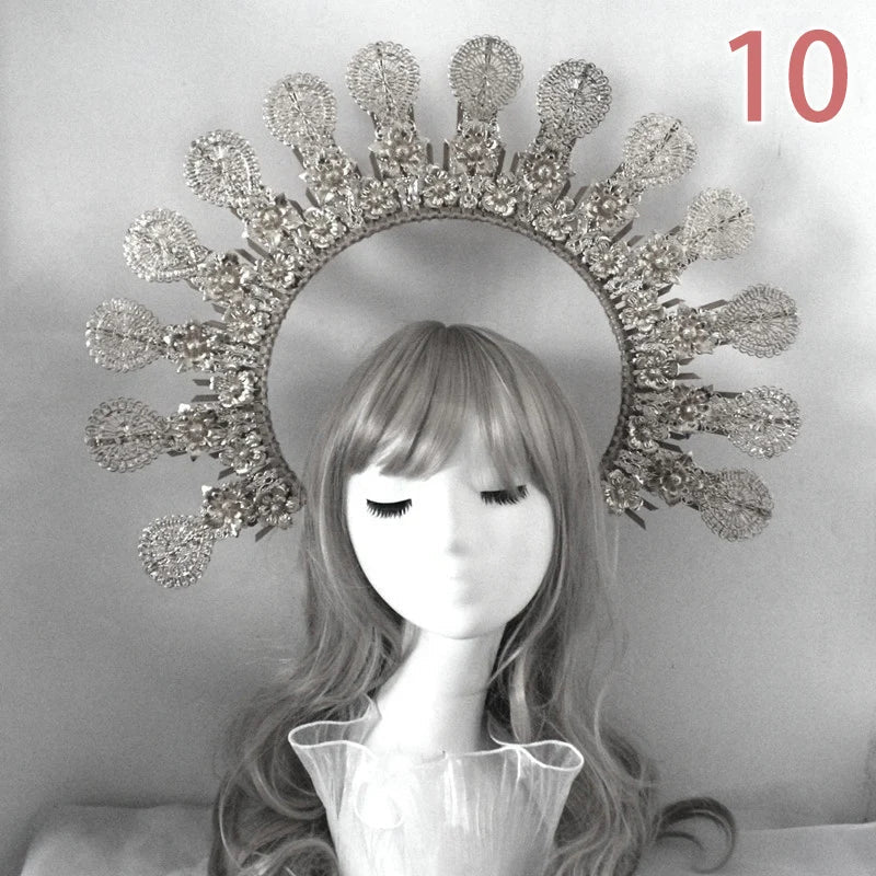 Baroque Headband DIY Material Gothic Lolita Crown Headband