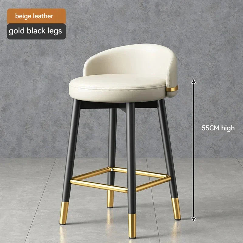 Round Kitchen Bar Chair Modern Luxury Office Reception