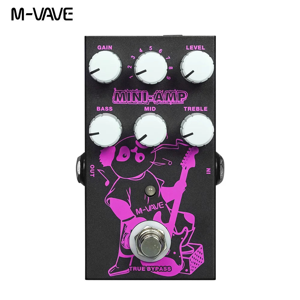 M-VAVE MINI-AMP Pre-amp Simulation Effect Pedal 9 Classic