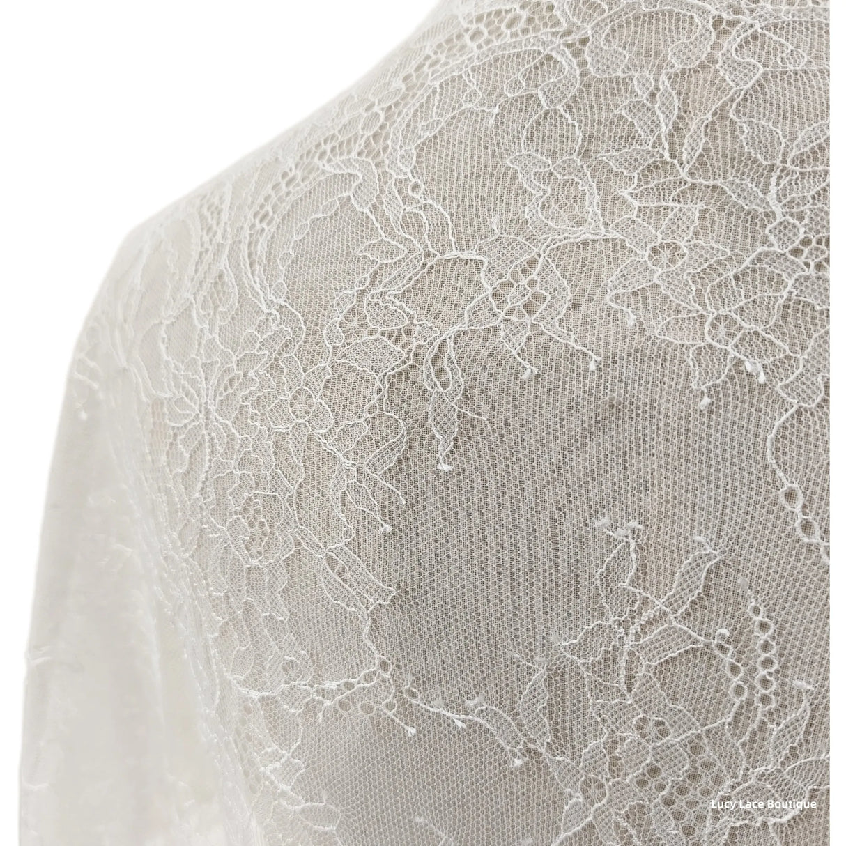 Off white wedding lace Thin and soft eyelash