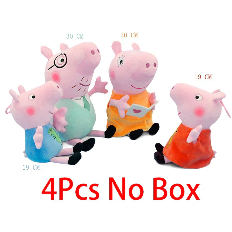 4Pcs/Set Peppa Pig Set Plush Toys George Pig