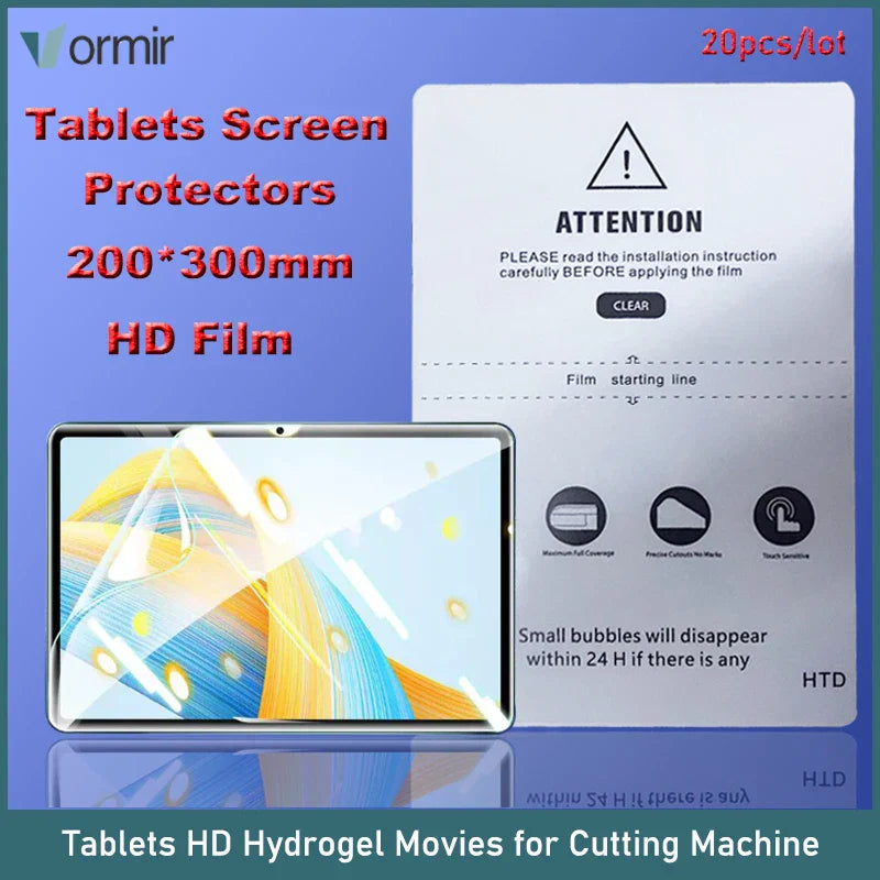 VORMIR 20pcs Universal Tablets Film Hydrogel Movies Screen