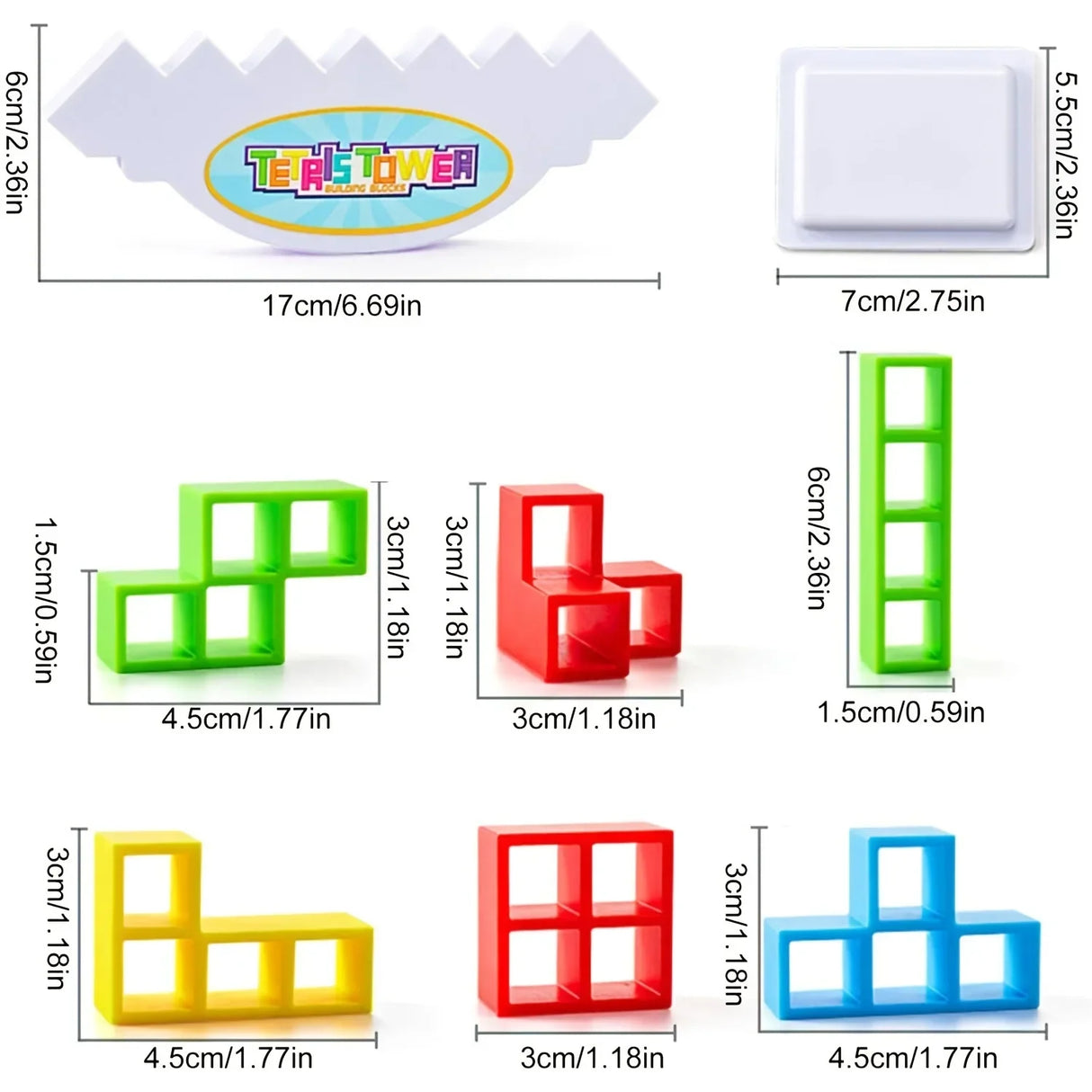 3D Tetra Tower Balance Stacking Toys Building Blocks