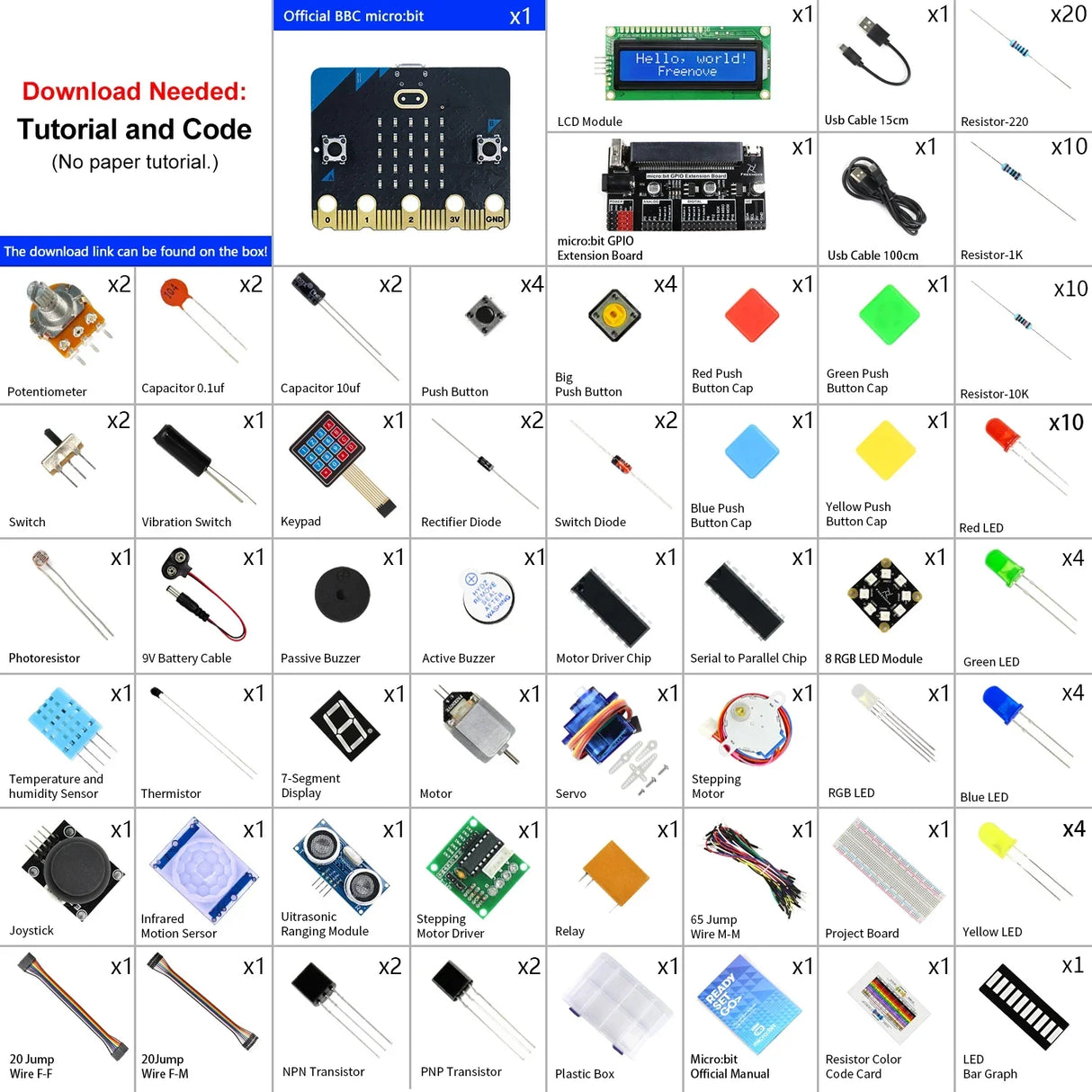Freenove Ultimate Starter Kit for BBC micro:bit V2,