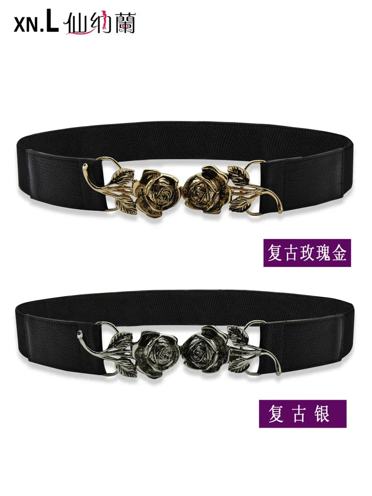 New style with skirt decoration retro elastic elastic