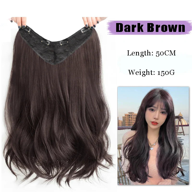 AS-Part Synthetic Clip In Hair Extension Long Thick