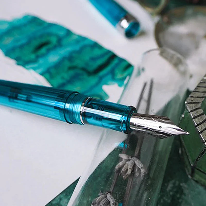Natami Fountain Pen Fine Nib Transparent Clear Ink