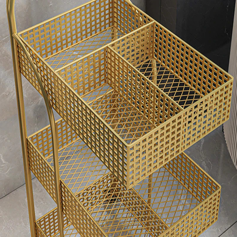 Utility Bathroom Cabinets Trolley Storage Bookcase Metal Basket