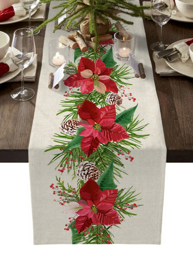 Christmas Style Table Runner Wedding Decoration Tablecloth Christmas