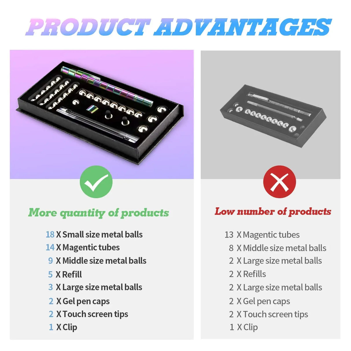 Upgraded Magnetic Metal Polar Pen Decompression Touch Pen