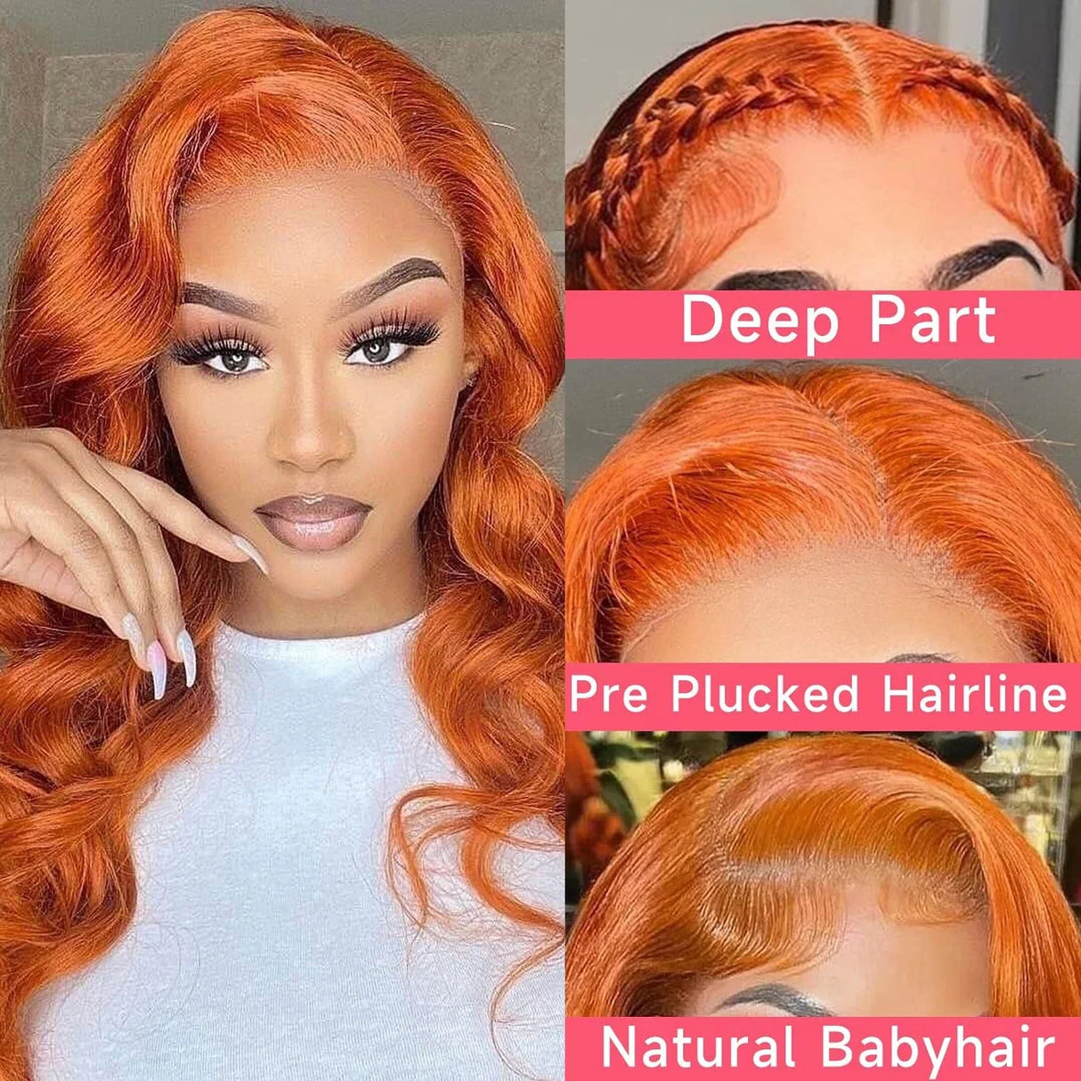 Wiggogo Body Wave 13X6 Hd Lace Frontal Wig