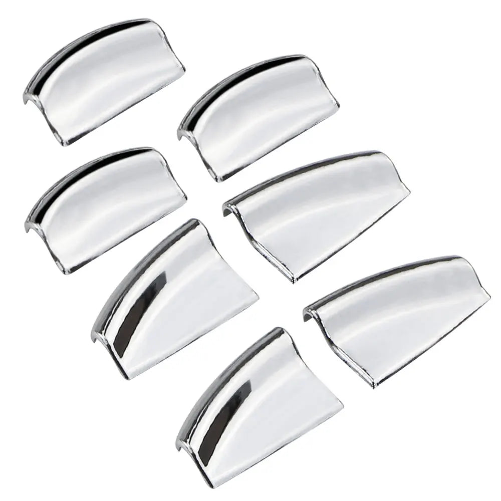 7Pcs ABS Chrome Car Door Window Lift Button