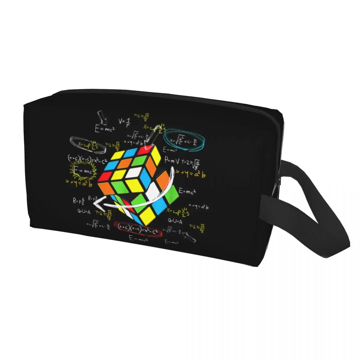 Math Rubik Rubix Cube Caps Cosmetic Bag Women