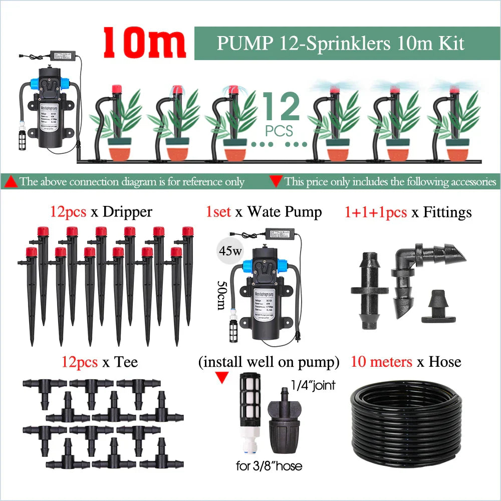 50-5M Garden Smart Drip Irrigation System with Timer