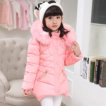 Big Size Winter Girls Jackets Keep Warm Thicken
