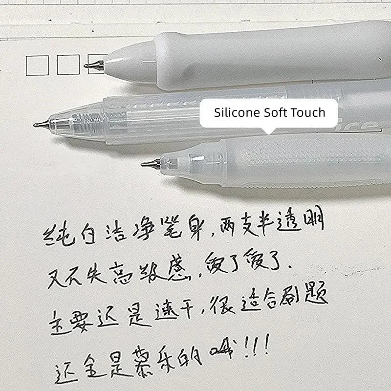 6pcs Korean Fashion Gel Pen Simplicity Transparent Stationery