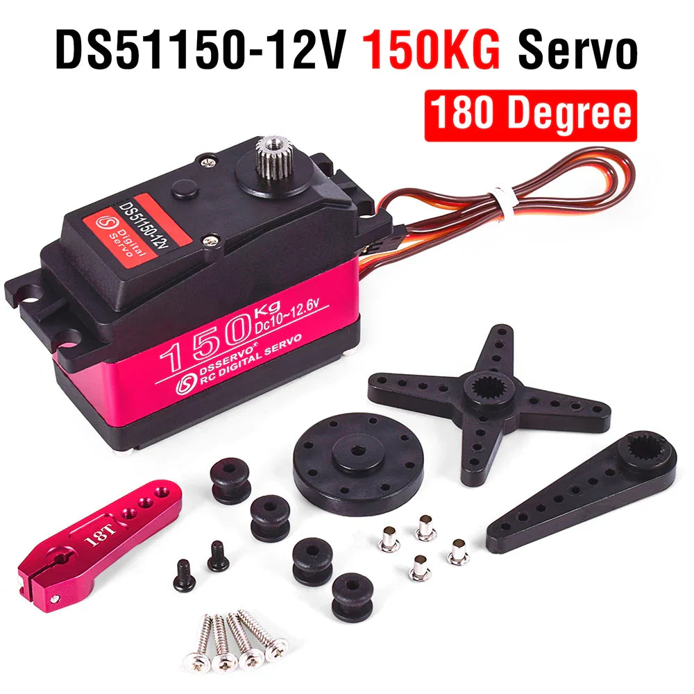 Servo RC 1/5 Servo Waterproof High Torque Servo 60Kg 80Kg 150Kg 8.4V Metal Gear Digital Servo For Redcat HPI Baja 5B SS