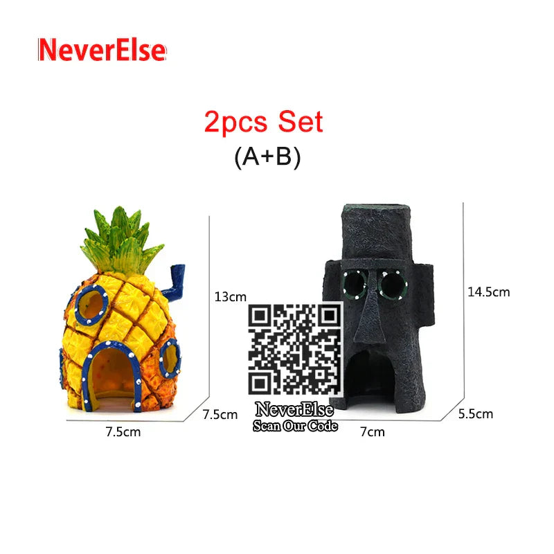 Aquarium Decorations Ornament aquarium Accessory Fish Tank Pineapple