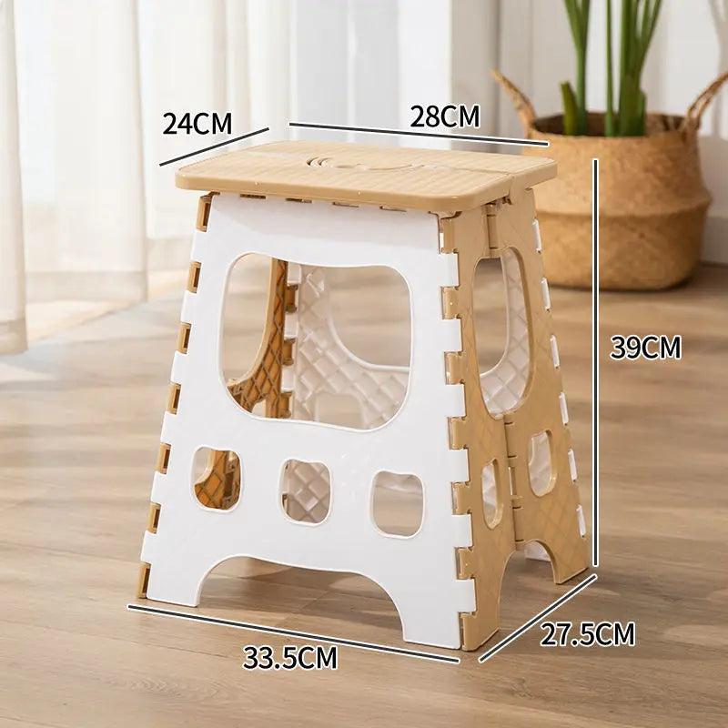 Thickened Plastic Folding Furniture Stool Portable Mini Outdoor