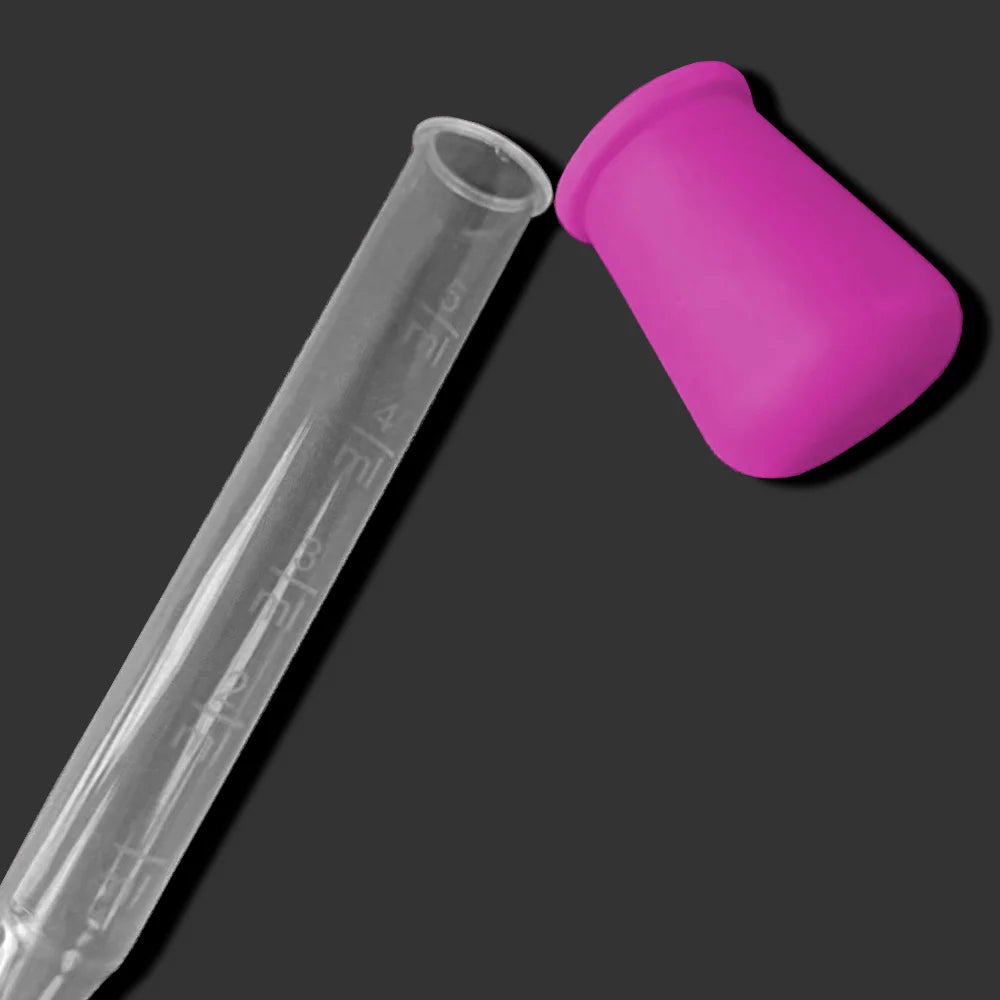 5Pcs/Set 5ML Child Baby Droppers Plastic Silicone Baby