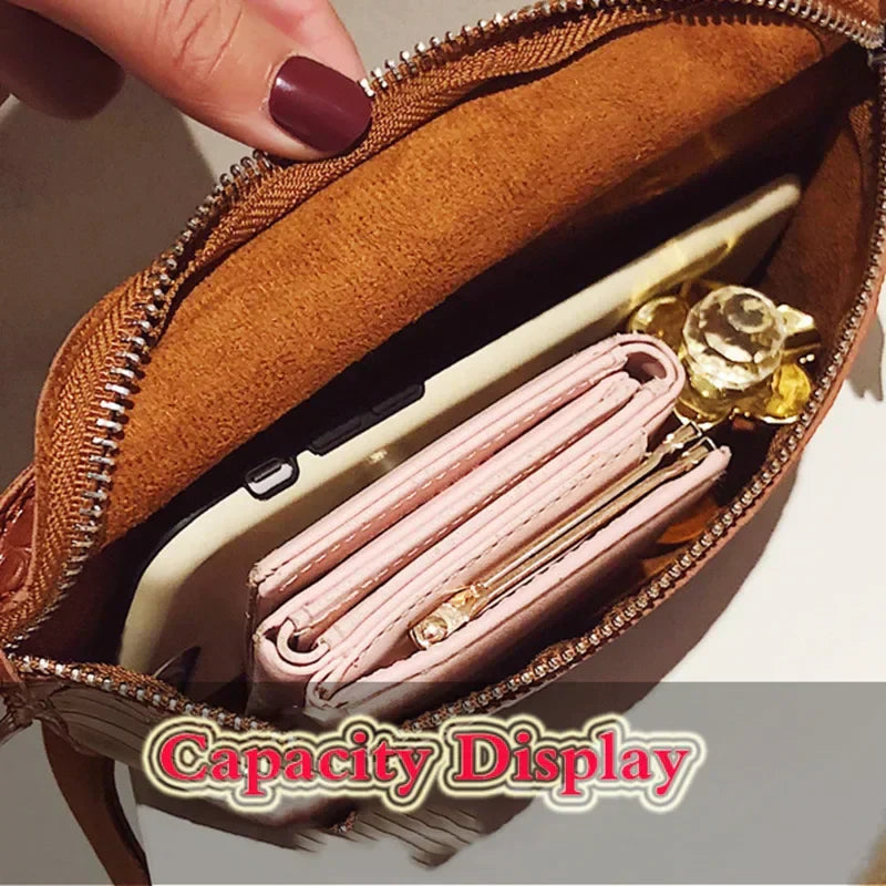 Women's Waist Bag Leather Fanny Pack Zipper Crocodile