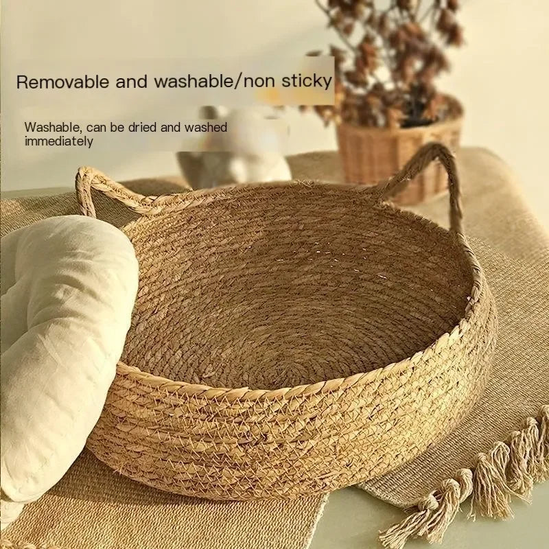 Four Seasons Universal Pure Handmade Vine Woven Cat