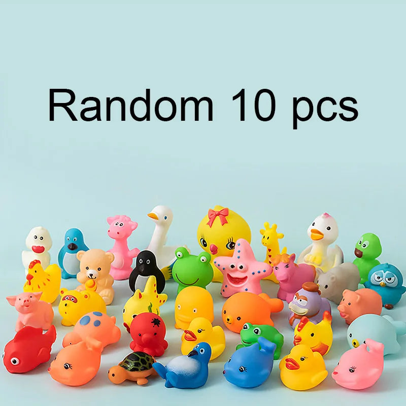 1-10 Pcs/set Baby Cute Animals Bath Toy Swimming