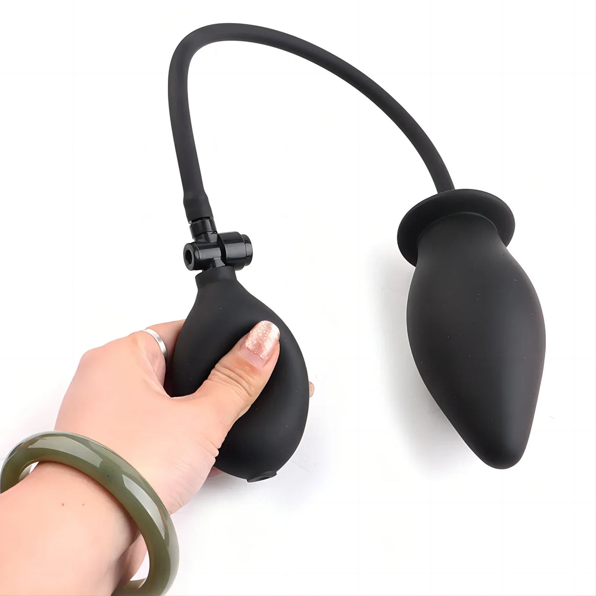 Inflatable Anal Plug Expandable Dildo Pump Butt Plug