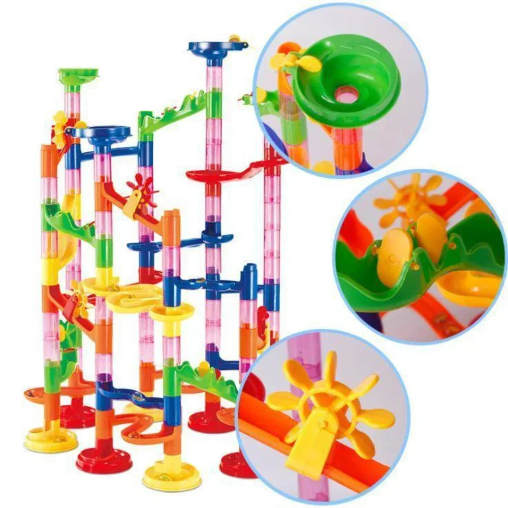 45-232PCS Marble Run Race Building Blocks Track Ball
